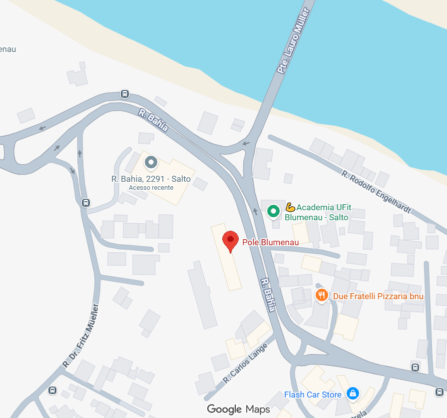 Mapa da localização do Pole Blumenau